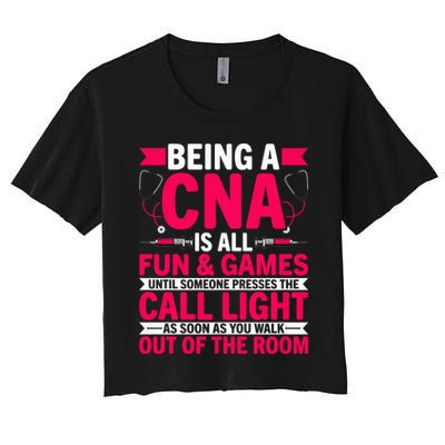 Being A Cna Is All Fun & Games Cna Medical Nursing Nurse Crop Top