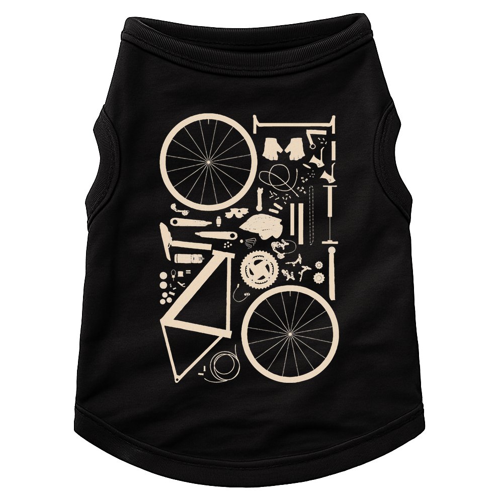 Bicycle Anatomy Cycling Cyclist Biker Doggie Tank
