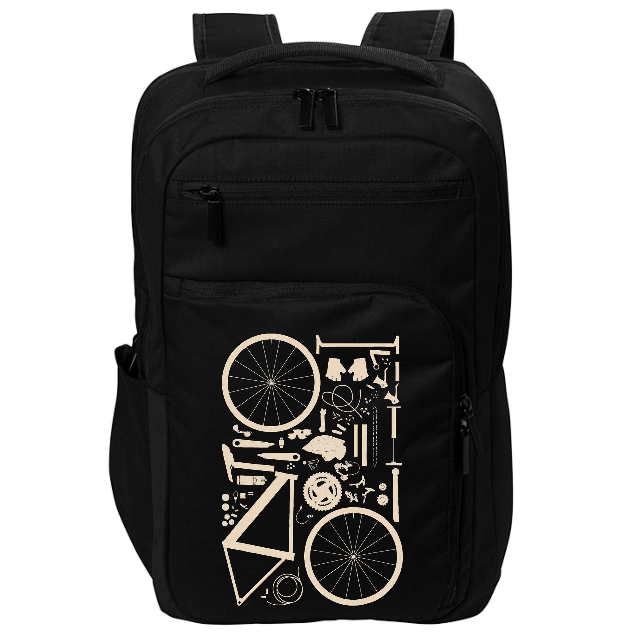 Bicycle Anatomy Cycling Cyclist Biker Impact Tech Backpack