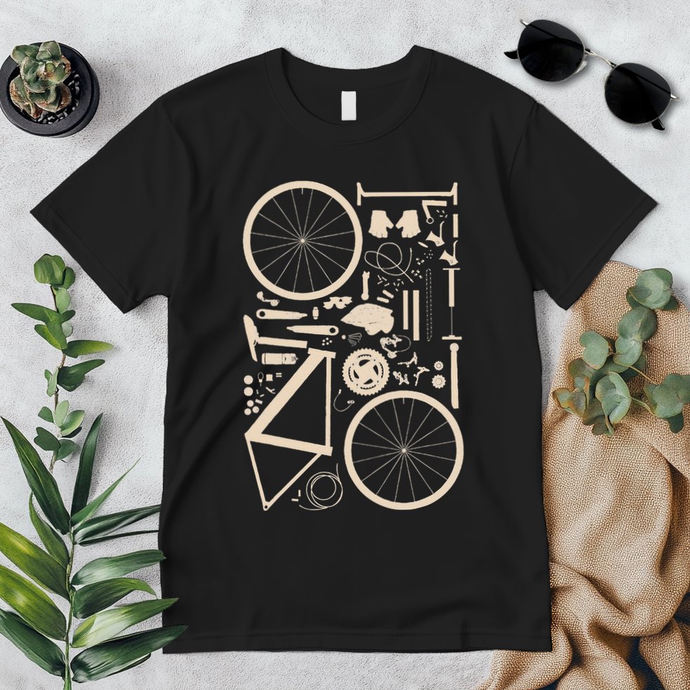 Bicycle Anatomy Cycling Cyclist Biker Premium T-Shirt