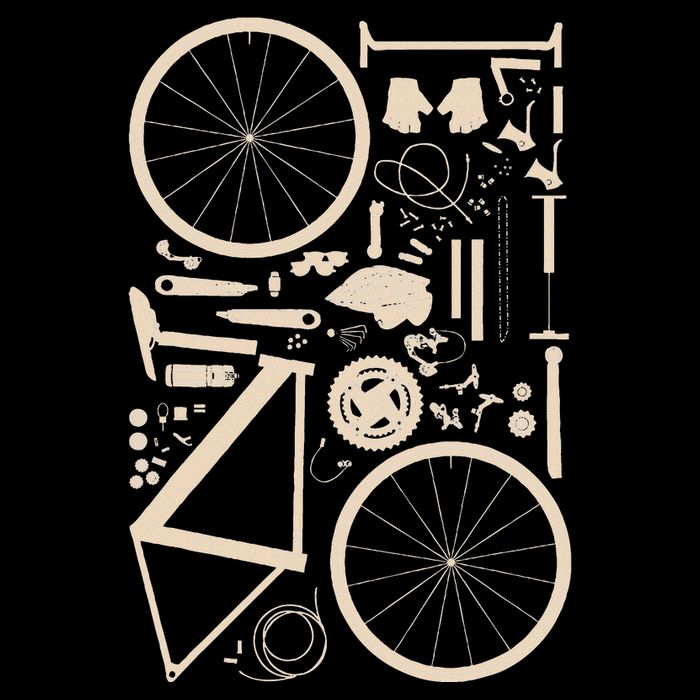 Bicycle Anatomy Cycling Cyclist Biker Premium T-Shirt