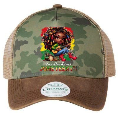 Black Afro Chibi Rockin Black History Junenth Cute Gift Legacy Tie Dye Trucker Hat