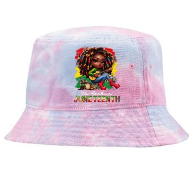 Black Afro Chibi Rockin Black History Junenth Cute Gift Tie-Dyed Bucket Hat