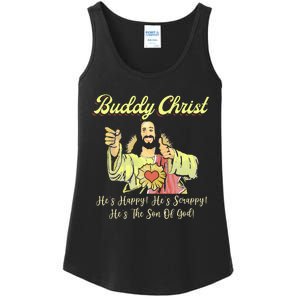 Buddy A Christ Christmas He Happy Scrappy The Son Of God Ladies Essential Tank