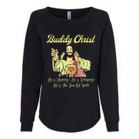 Buddy A Christ Christmas He Happy Scrappy The Son Of God Womens California Wash Sweatshirt