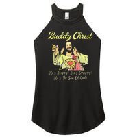 Buddy A Christ Christmas He Happy Scrappy The Son Of God Women's Perfect Tri Rocker Tank