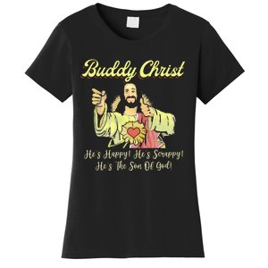 Buddy A Christ Christmas He Happy Scrappy The Son Of God Women's T-Shirt