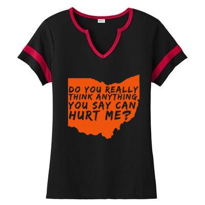 Being a Cleveland Fan Ladies Halftime Notch Neck Tee