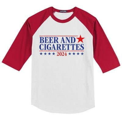 Beer And Cigarettes 2024 Kids Colorblock Raglan Jersey