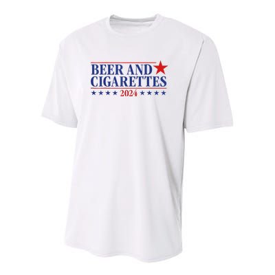 Beer And Cigarettes 2024 Youth Performance Sprint T-Shirt