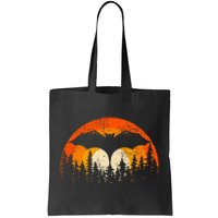 Bats Are Cool Lovely Bat Sunset School Summer Break Tote Bag