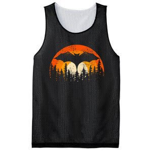 Bats Are Cool Lovely Bat Sunset School Summer Break Mesh Reversible Basketball Jersey Tank