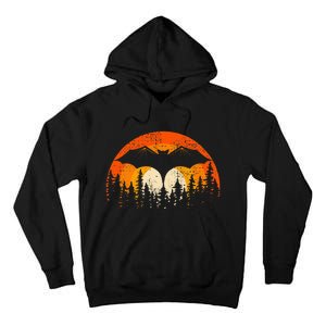 Bats Are Cool Lovely Bat Sunset School Summer Break Tall Hoodie