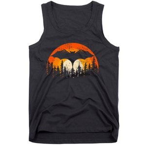 Bats Are Cool Lovely Bat Sunset School Summer Break Tank Top