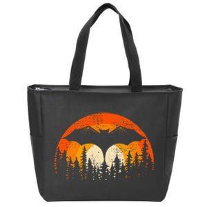 Bats Are Cool Lovely Bat Sunset School Summer Break Zip Tote Bag