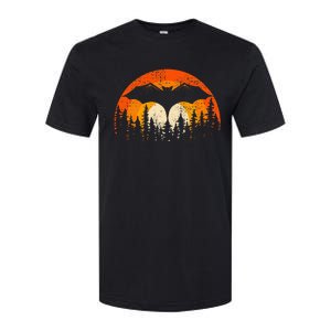 Bats Are Cool Lovely Bat Sunset School Summer Break Softstyle CVC T-Shirt