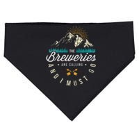 Breweries Are Calling And I Must Go Home Beer Brewers USA-Made Doggie Bandana