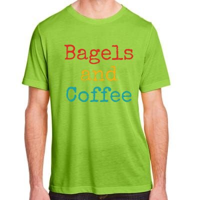 Bagels And Coffee Funny Adult ChromaSoft Performance T-Shirt