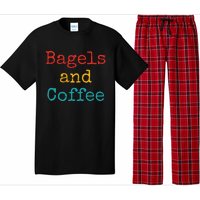 Bagels And Coffee Funny Pajama Set