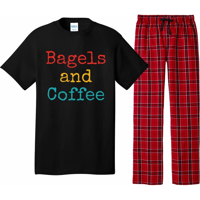 Bagels And Coffee Funny Pajama Set