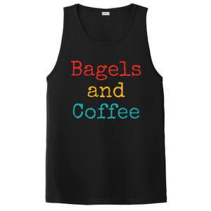 Bagels And Coffee Funny PosiCharge Competitor Tank