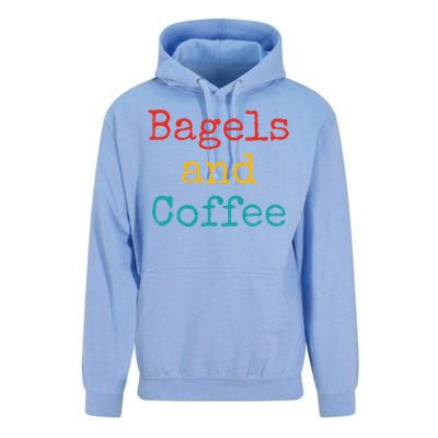 Bagels And Coffee Funny Unisex Surf Hoodie