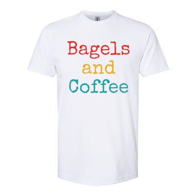 Bagels And Coffee Funny Softstyle® CVC T-Shirt