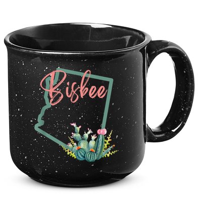Bisbee Arizona Cacti State Souvenir 15oz Campfire Ceramic Mug