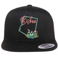 Bisbee Arizona Cacti State Souvenir Flat Bill Trucker Hat