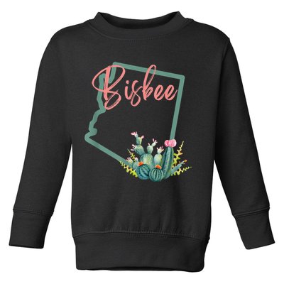 Bisbee Arizona Cacti State Souvenir Toddler Sweatshirt