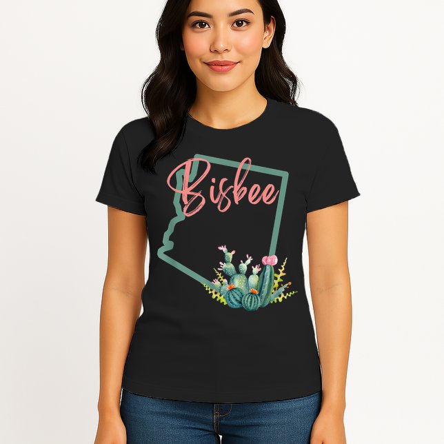 Bisbee Arizona Cacti State Souvenir Womens T-Shirt