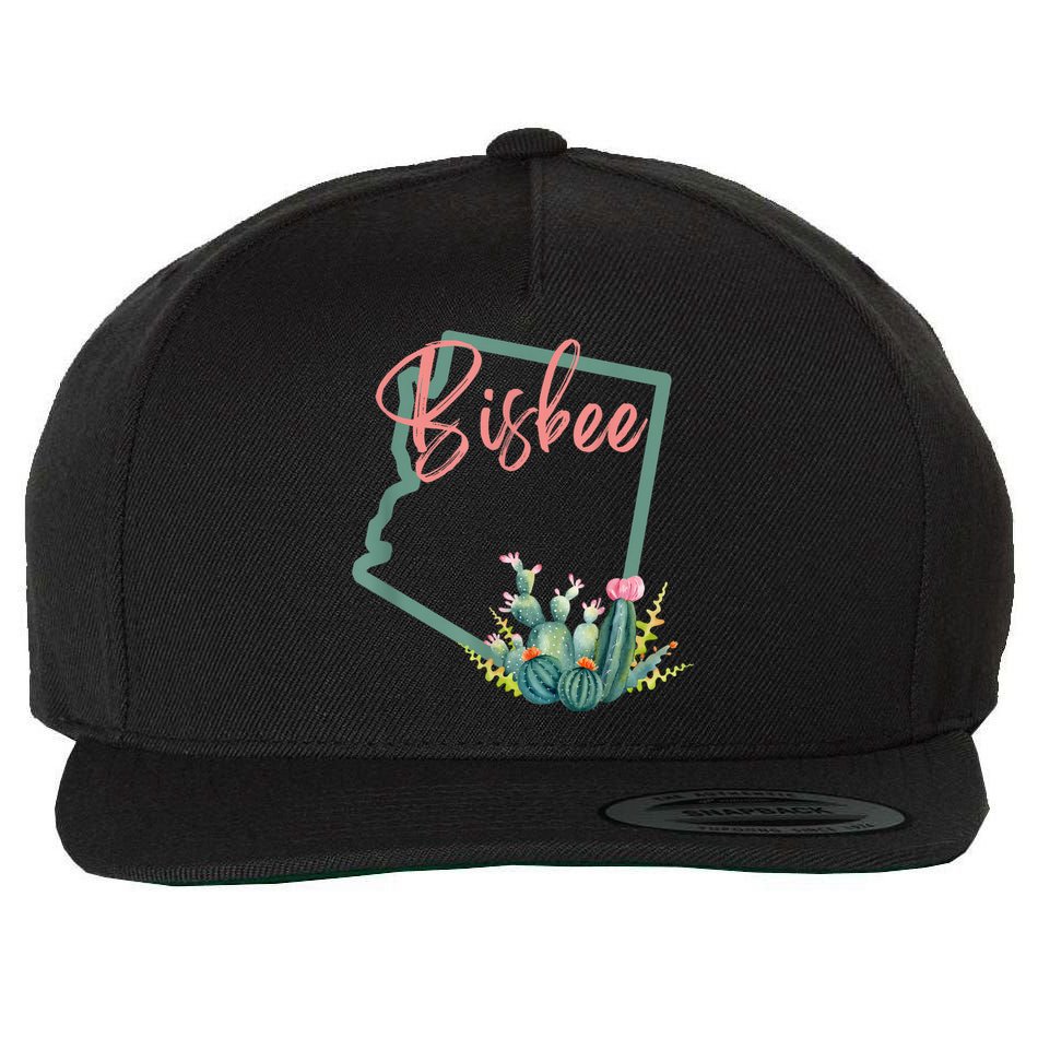 Bisbee Arizona Cacti State Souvenir Wool Snapback Cap