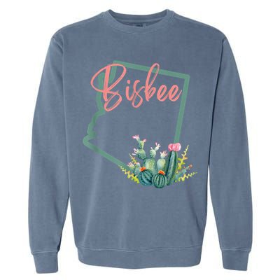 Bisbee Arizona Cacti State Souvenir Garment-Dyed Sweatshirt