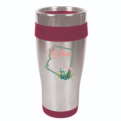 Bisbee Arizona Cacti State Souvenir 16oz Travel Tumbler