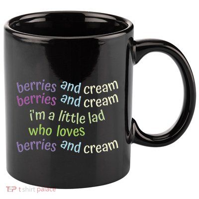 Berries And Cream 11oz C Handle Ceramic Mug