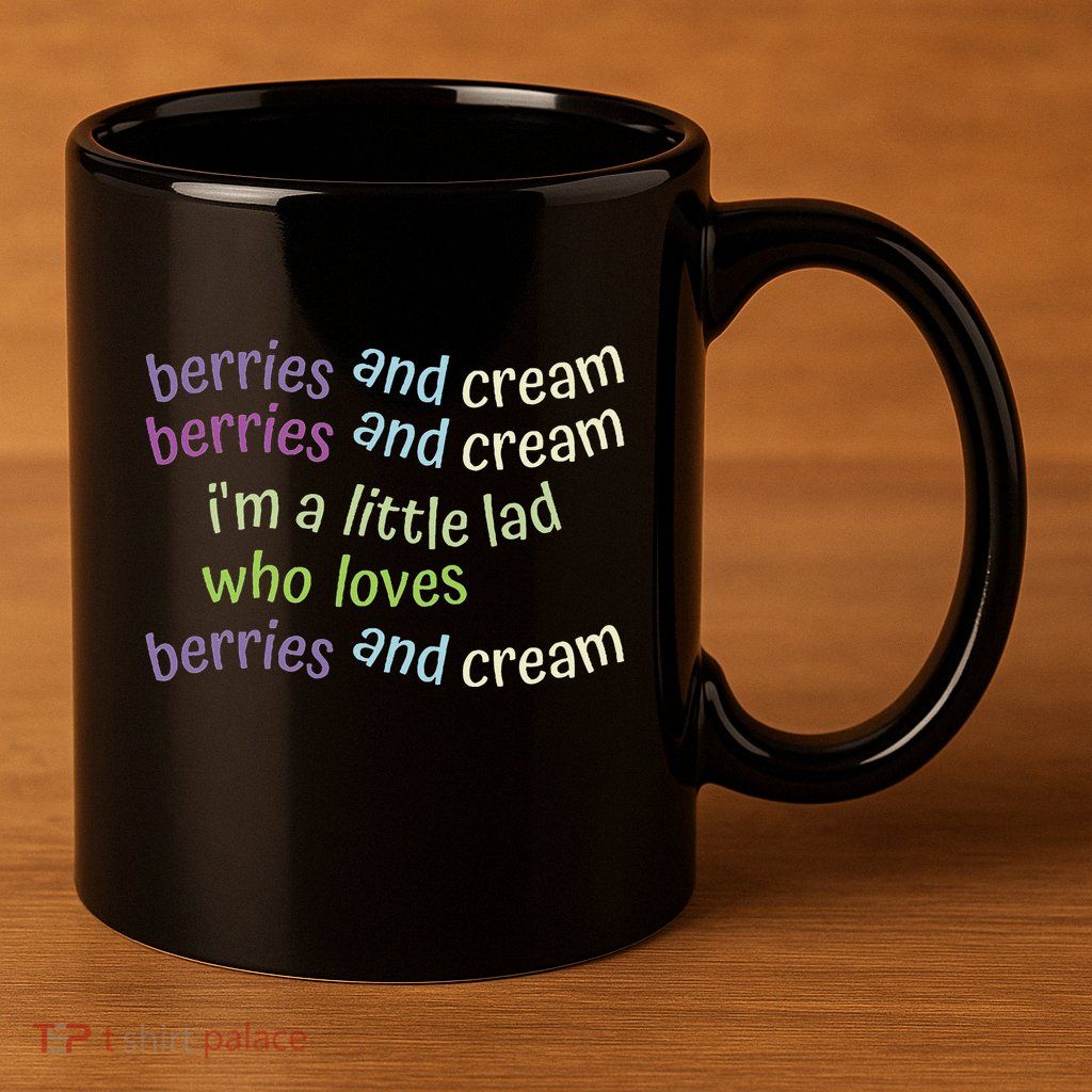 Berries And Cream 11oz C Handle Ceramic Mug