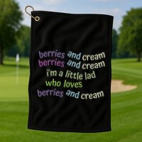 Berries And Cream Golf Towel
