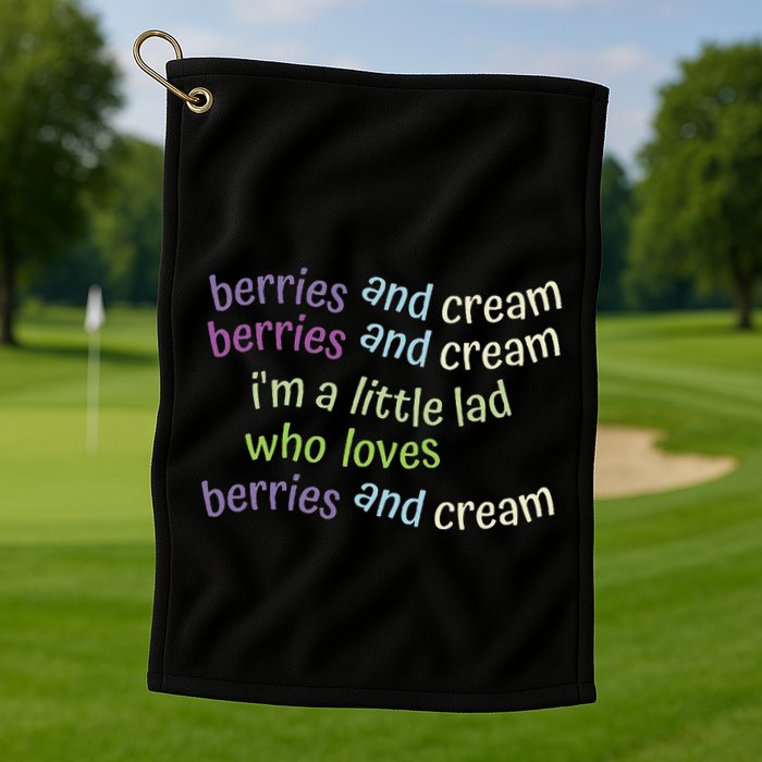 Berries And Cream Golf Towel