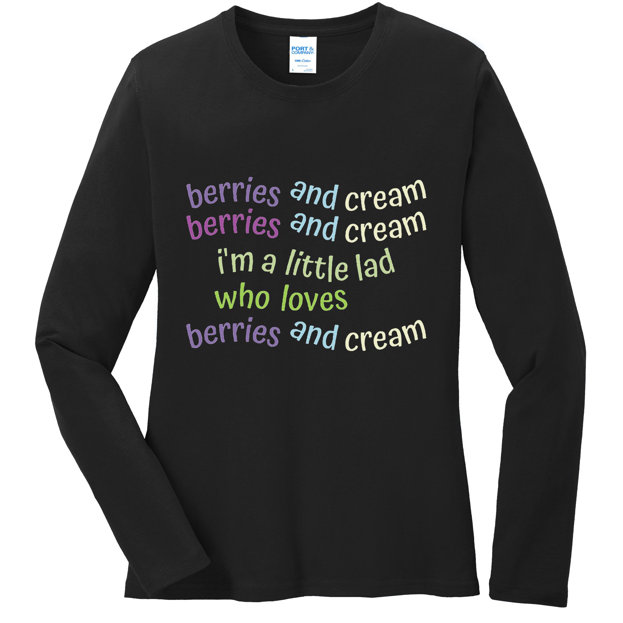 Berries And Cream Ladies Long Sleeve Shirt