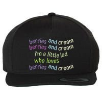 Berries And Cream Wool Snapback Cap