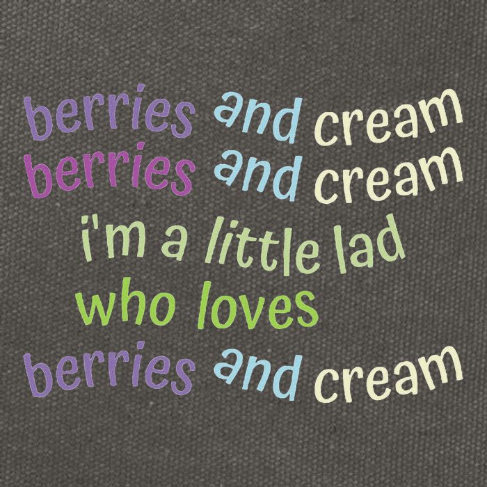 Berries And Cream Cotton Canvas Backpack