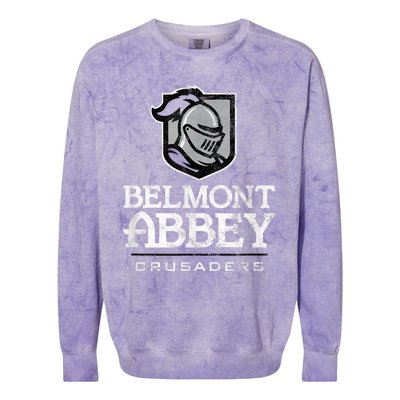 Belmont Abbey College Crusaders Large Colorblast Crewneck Sweatshirt