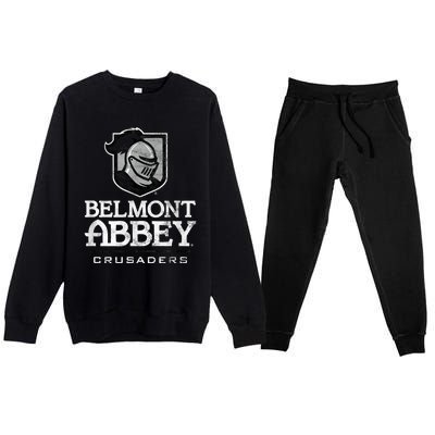 Belmont Abbey College Crusaders Large Premium Crewneck Sweatsuit Set