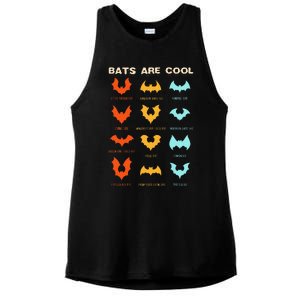 Bats Are Cool Different Kinds Of Bats Chiropterologist Wings Ladies PosiCharge Tri-Blend Wicking Tank