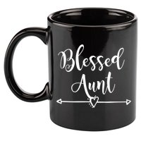 Blessed Aunt Cute Aunt Vibes For Best Auntie Gift 11oz C Handle Ceramic Mug