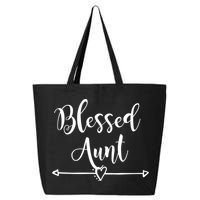 Blessed Aunt Cute Aunt Vibes For Best Auntie Gift 25L Jumbo Tote