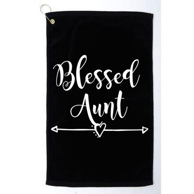 Blessed Aunt Cute Aunt Vibes For Best Auntie Gift Golf Towel
