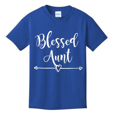 Blessed Aunt Cute Aunt Vibes For Best Auntie Gift Kids T-Shirt