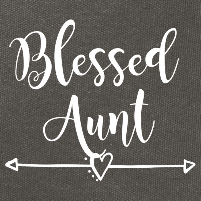 Blessed Aunt Cute Aunt Vibes For Best Auntie Gift Cotton Canvas Backpack
