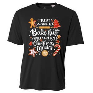 Baking and Christmas Movie Lover Festive Gift Cooling Performance Crew T-Shirt